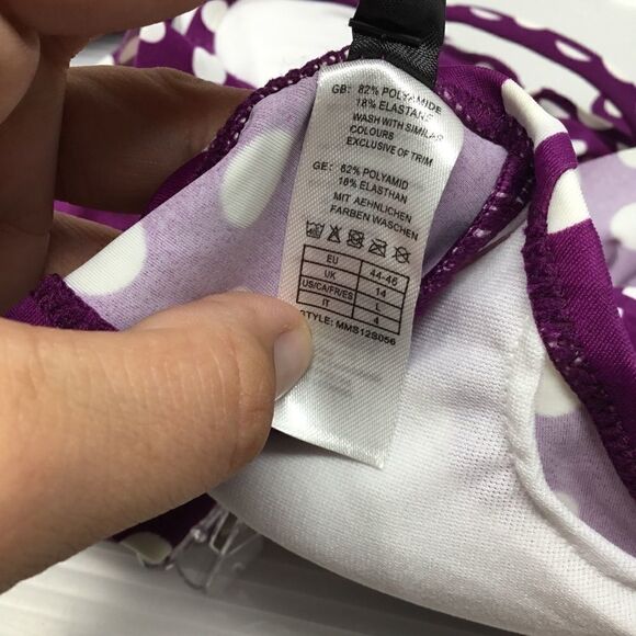 Marie Meili O Ring Polka Dot Bikini Top (D6) - Picture 5 of 5